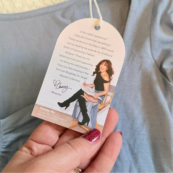 NWT Blogilates modal sweetheart neckline wide leg jumpsuit - Picture 5 of 10